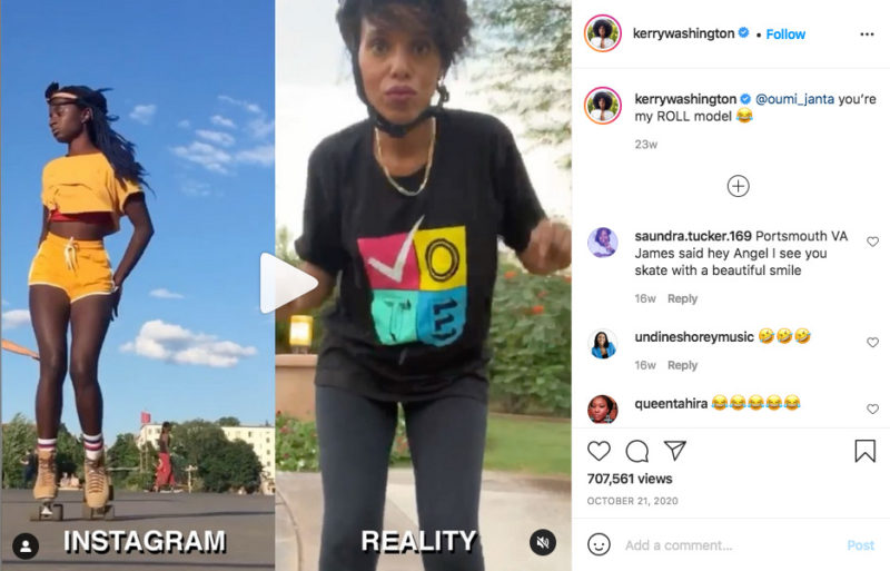 Kerry Washington Instagram vs Reality